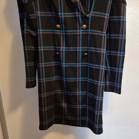 VENUS Black and Blue Dress Blazer with Tailored Fit - Picture 5 of 5